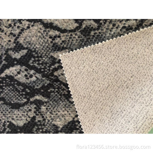 BRUSH PRINT KNIT FABRIC